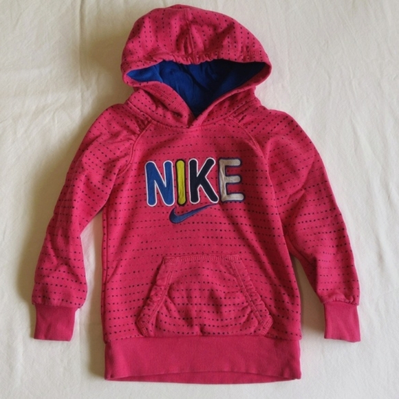nike pink logo hoodie sweatshirt 3T toddler girls - Picture 1 of 8